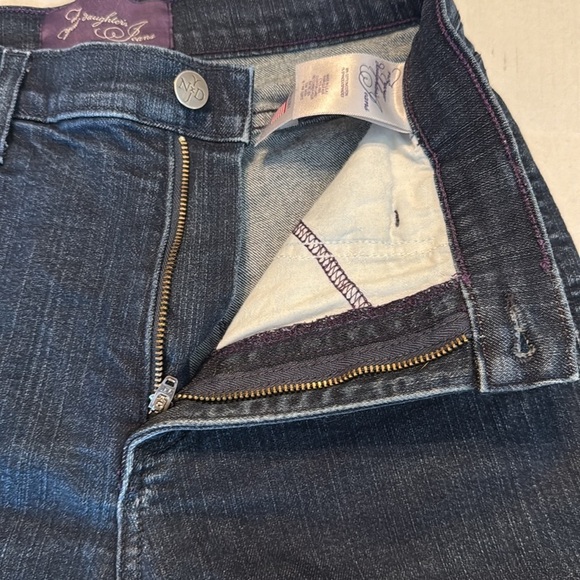NYDJ Sheri Slim Mid-Rise Dark Wash Jeans Size 6 - Picture 6 of 11